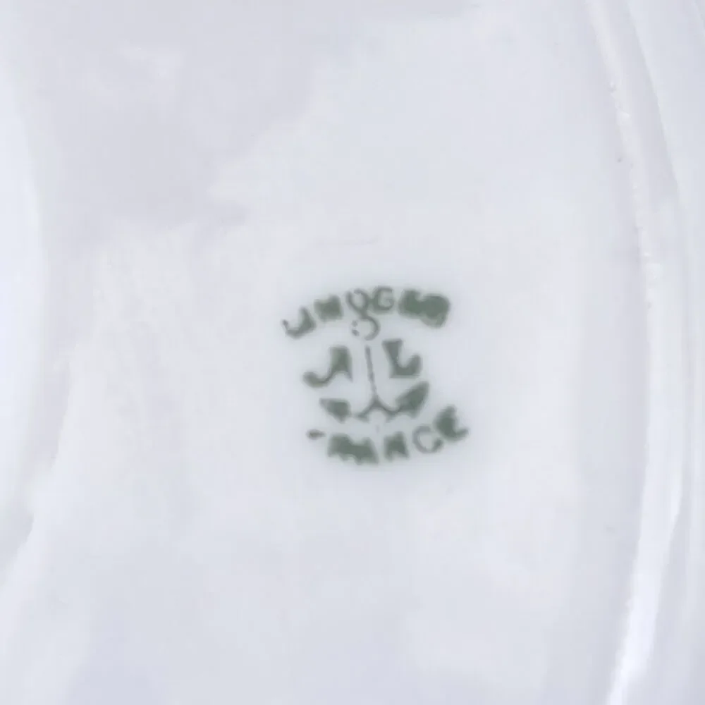Antique A.Lanternier Limoges Porcelain Plate-Violets-Moriage Trim-Handpainted